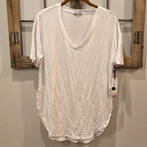 Dex White V-Neck Women’s Top